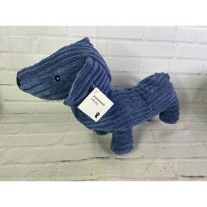 Flying Tiger Copenhagen Dachshund Hound Dog Puppy Blue Plush Stuffed Animal Toy